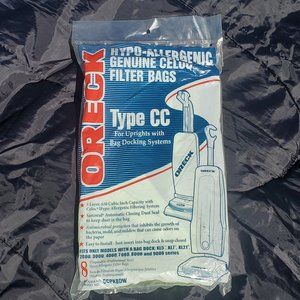 8 pk Oreck Hypo-Allergenic Genuine Celoc Filter Bags Type CC Upright Vac
